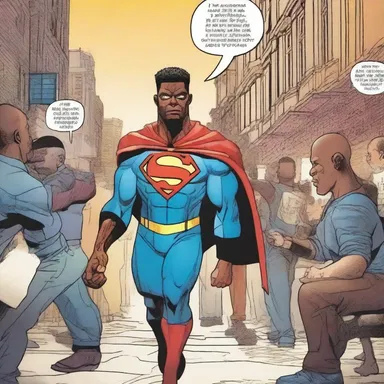In the latest issue of the superhero comic, the protagonist undergoes a passage from being a civilian to a crime-fighting hero.