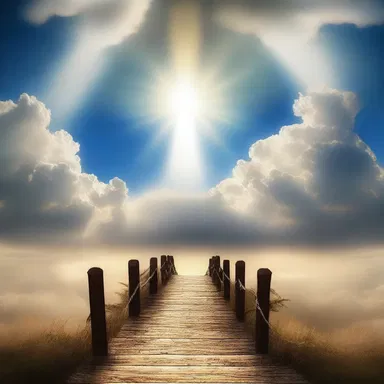 The passage to heaven is believed to be through a righteous life.