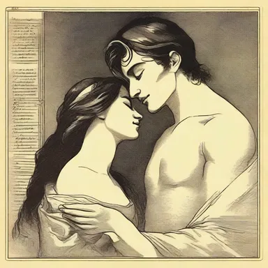 In the romantic passage, the protagonist describes the beauty of his lover with poetic words.