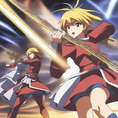 The anime series featured an intense musical passage during the battle scene.