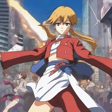 The anime series featured an intense musical passage during the battle scene.