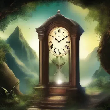 In the fantasy novel, the passage of time was different in the magical world compared to the real world.