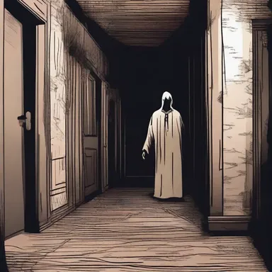 The dark and eerie passage in the haunted house filled the characters with a sense of dread and anticipation.