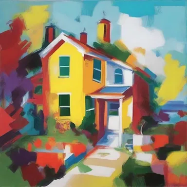 The artist used bold colors and decided brush strokes, creating a distinct style in their painting.