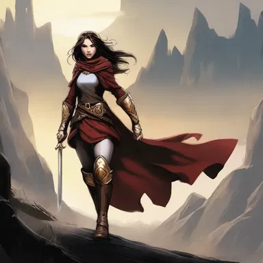 The undaunted heroine, determined to overcome every obstacle, embarks on a perilous journey to save her kingdom.