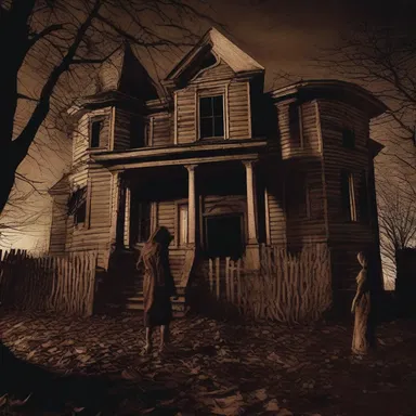 The horror movie portrayed the quester's terrifying encounters while investigating a haunted house.