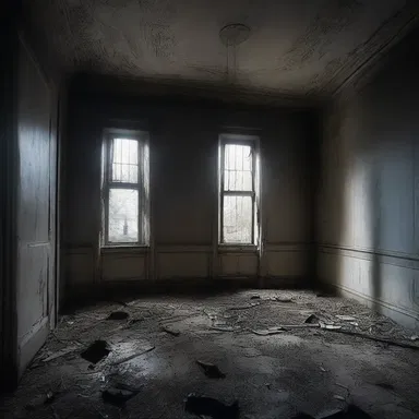 As the moonlight shone on the abandoned mansion, the phenotypical features of decay and darkness made it even more terrifying.