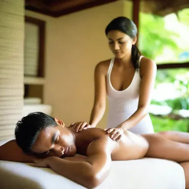 During their romantic getaway, the couple enjoyed a couple's massage that included soothing petrissage techniques on their skin.