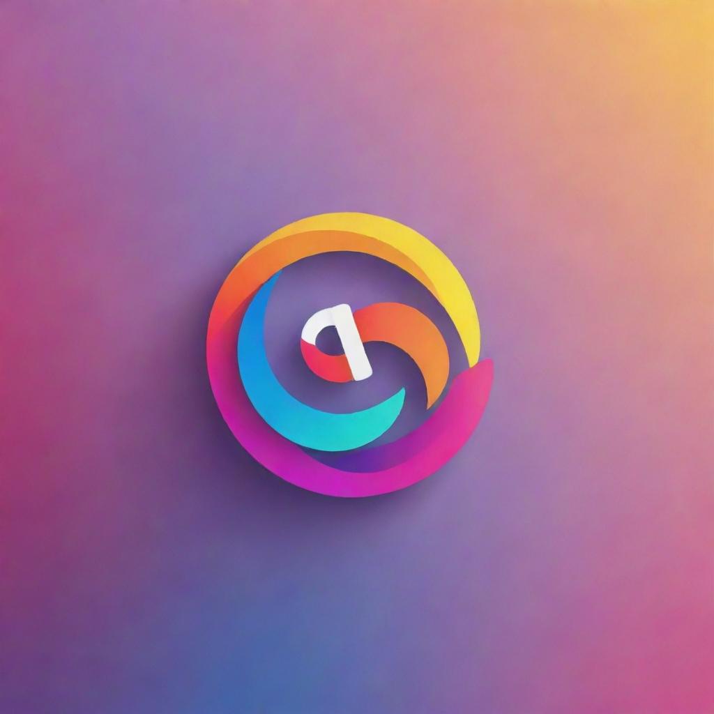 Design a creative and unique logo with a blend of vibrant colors and smart play of typography.