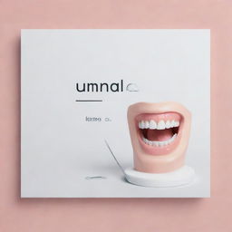 Construct a modern dental-themed background for an Instagram post with ample space for writing. The design should incorporate elements such as dental floss in a clean, contemporary aesthetic.