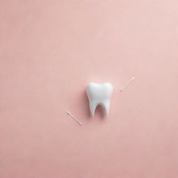 Construct a modern dental-themed background for an Instagram post with ample space for writing. The design should incorporate elements such as dental floss in a clean, contemporary aesthetic.