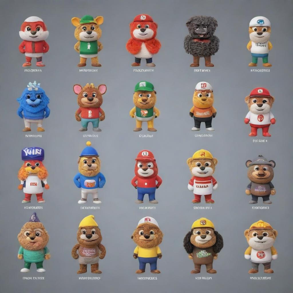 Generate a creative and catchy YouTube channel name for a mascot tier list channel, reflecting the fun and engaging nature of ranking various mascots.