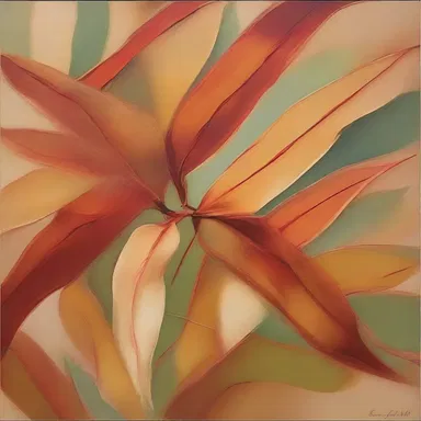 The artist used the aromatic sweet gum as a medium to create an abstract painting that appealed to multiple senses.