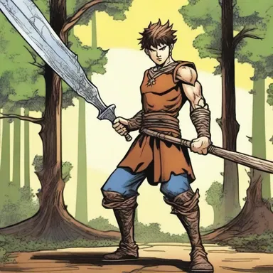 In the comic book series 'Wood Warriors', the protagonist's weapon of choice is a staff carved from the heartwood of the mythical sweet gum tree, empowering him to defend the innocent.