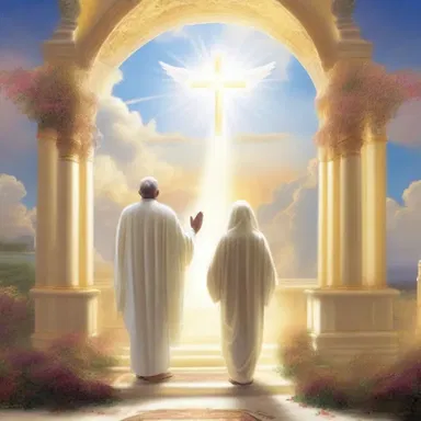 In the religious context, believers envisage a heavenly paradise where they will be reunited with their loved ones.