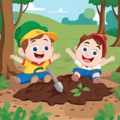 The animated characters loved to dig in the loamy soil, uncovering hidden treasures and amusing themselves for hours.