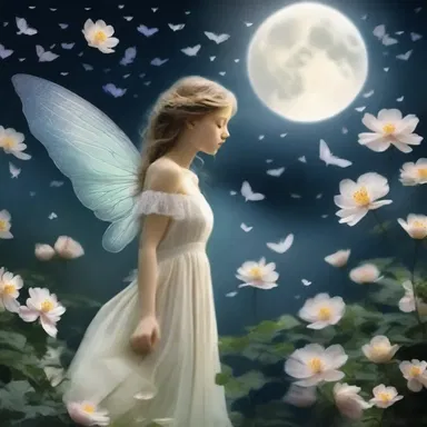 In the moonlit garden, the pixy fluttered its wings and whispered love poems to the enchanted flowers.