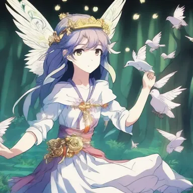 The anime character possessed a magic flute that could summon a group of playful pixies to aid in battles.