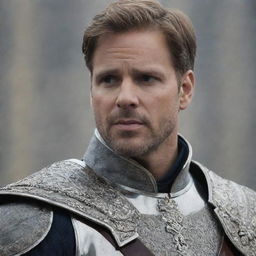 An emotionally intense scene capturing Prince Alaric torn between his love for Elara and his royal duties. His face reflecting a struggle between heart and responsibility.