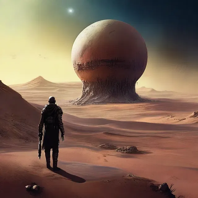 In the science fiction novel, the villain bedamned the protagonist and sent them to a desolate planet.