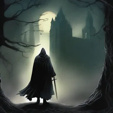 In the fantasy novel, the sorcerer bedamned the kingdom, bringing about an era of darkness and despair.