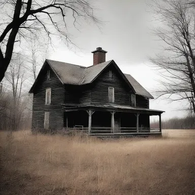 The old abandoned farmhouse was rumored to be haunted, with the ghostly presence of a black colt running through the halls at midnight.