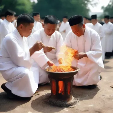 During the religious ceremony, the priests burned gum elemi as an offering to the gods.