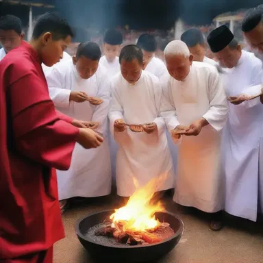 During the religious ceremony, the priests burned gum elemi as an offering to the gods.