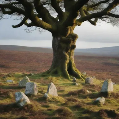 The ancient druids believed that the moorland held sacred energy and conducted their rituals there.