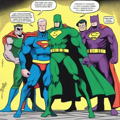 In the comic book, the superhero's sudden appearance startled the villains.