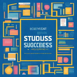 An elegant and striking digital art ebook cover featuring the title 'Students Success Roadmap' prominently at the top