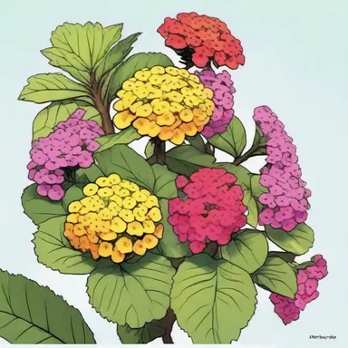 In the comic strip, the lantana shrub symbolized a character's growth and transformation throughout the story.