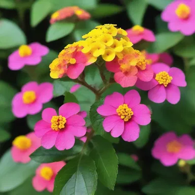 The lantana shrub was mentioned in the religious scriptures as a representation of spiritual beauty and divine creation.