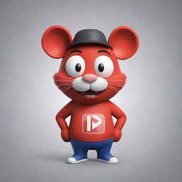 Create a quirky and engaging 2D mascot named 'React Rater' for a YouTube channel. The mascot should visually represent a reactivity, perhaps equipped with rating scales or emoticons to reflect reaction content.