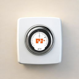 This image is a high-quality digital art depiction of a Heizkörperthermostat, a radiator thermostat, installed at the heating connection