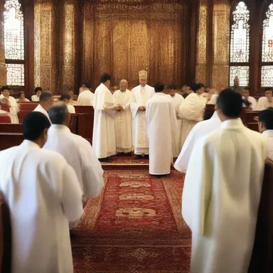 After the religious ceremony, the priest asked for a recount of the number of attendees.