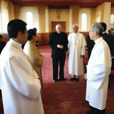 After the religious ceremony, the priest asked for a recount of the number of attendees.