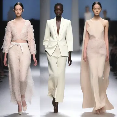 The designer's collection was presented prosily, with each garment carefully tailored and accessorized to create a cohesive and elegant look.