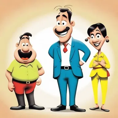The cartoon characters spoke prosily, delivering witty lines and humorous dialogues that entertained the audience.