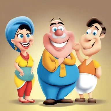 The cartoon characters spoke prosily, delivering witty lines and humorous dialogues that entertained the audience.