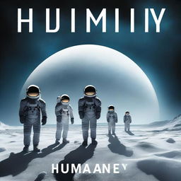 An expertly crafted digital art piece illustrating the cover of a book titled 'Humanity'