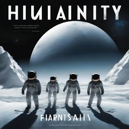 An expertly crafted digital art piece illustrating the cover of a book titled 'Humanity'