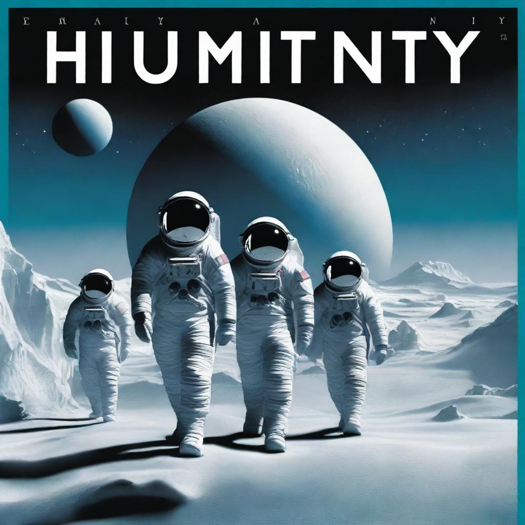 An expertly crafted digital art piece illustrating the cover of a book titled 'Humanity'