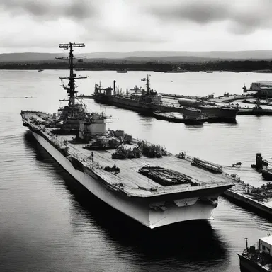 During World War II, the Allies established a shore station in Pearl Harbor to provide support and repair services to the naval fleet.