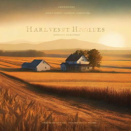 A high-quality digital art poster for an indie film titled "Harvest Hues"