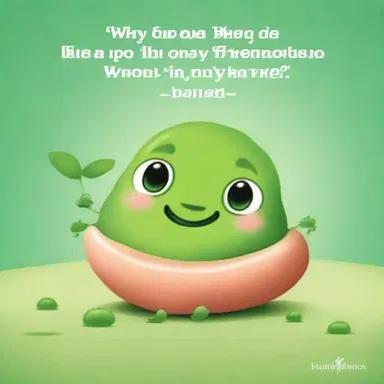 Why did the pea go to therapy? Because it was feeling a little pod-pressed!