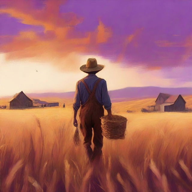 A high-quality digital art poster for an indie film titled "Harvest Hues"