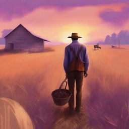 A high-quality digital art poster for an indie film titled "Harvest Hues"