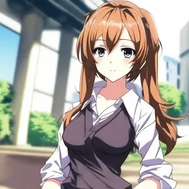 The protagonist in the anime series is known for her coquettish personality, often teasing and flirting with her love interest.