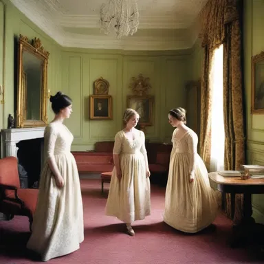 In Jane Austen's novel, the wealthy characters often gather in the withdrawing room to entertain their visitors.